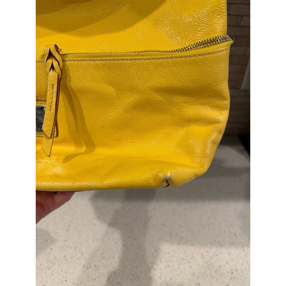Dooney Bourke Dillen Leather Hobo Bag Yellow - Picture 4 of 9